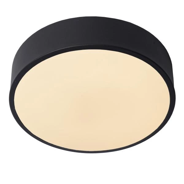 Lucide UNAR - Flush ceiling light - Ø 20 cm - LED Dim. - 1x12W 2700K - 3 StepDim - Black - detail 1